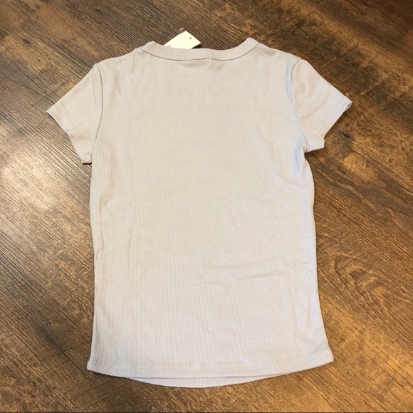 Light blue Rue 21 short sleeve with flowers NWT - Picture 2 of 4